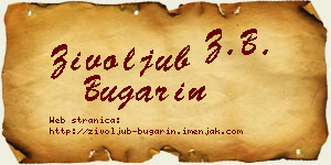 Živoljub Bugarin vizit kartica